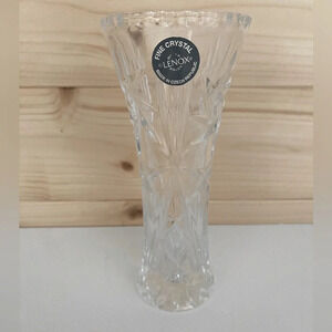 Elegant LENOX 6" Fine Crystal Timeless Collectible Flower Bud Vase